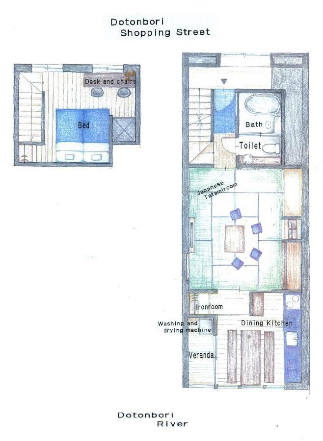 Aqua Cite Dotonbori Apartment Osaka Exterior photo